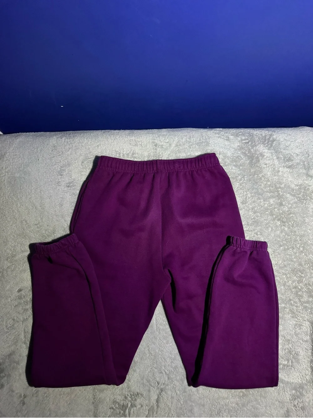 Mens The North Face x KAWS Purple Fleece Jogger Sweatpants